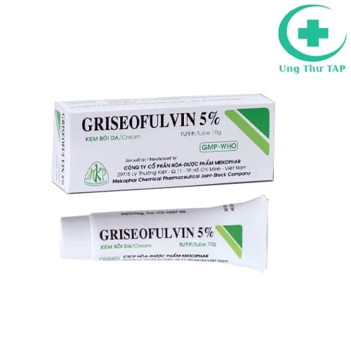 Griseofulvin 5% 10g Mekophar - Thuốc điều trị các bệnh nấm ngoài da